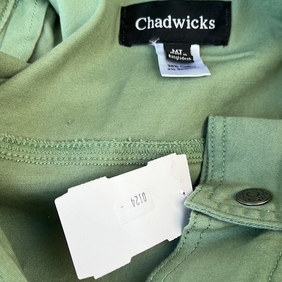 Chadwick’s M spring / fall Jacket features button and zipper placket - Picture 6 of 6